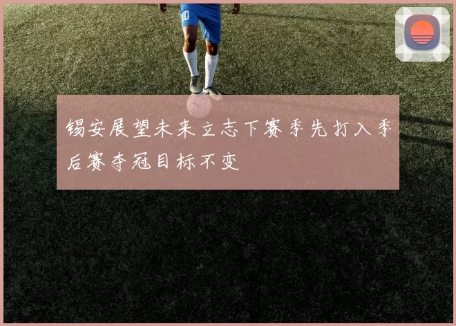 锡安展望未来立志下赛季先打入季后赛夺冠目标不变